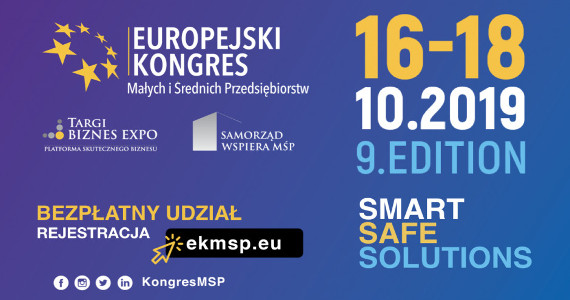 Read more about the article EUROPEJSKI KONGRES MAŁYCH  I ŚREDNICH  PRZEDSIĘBIORSTW, 16-18 października 2019 r., Katowice